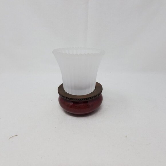 PartyLite Moroccan Spice Mini Votive Candle Holder Frosted - Picture 1 of 8